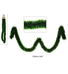 FILO ADDOBBO VERDE BICOLORE 8,8 CM X 2 MT HCL8.8-6Due Esse