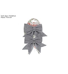 FIOCCHI GLITTERATI SET 2PZ SPUGNA SILVER ART.86901Due Esse