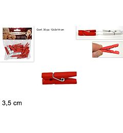 MOLLETTINE LEGNO SET 30PZ 2 COL 4 CM ART. XL134-1/Due Esse
