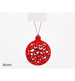PALLA 80MM VELLUTO ROSSOHappy Casa