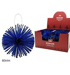 PALLA STILIZZATA 80MM BLU IN DISPLAYHappy Casa
