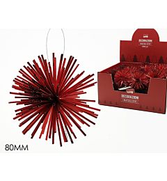 PALLA STILIZZATA 80MM ROSSO IN DISPLAYHappy Casa