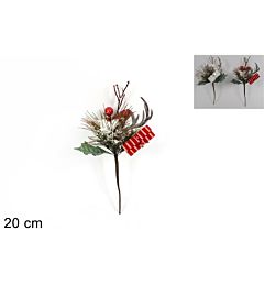 RAMETTO C/ PERGAMENA E CORNA 20CM 2 COL. ART. BMW-Due Esse