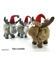 RENNA C/PELLICCIA 42.5CM 3ASSHappy Casa