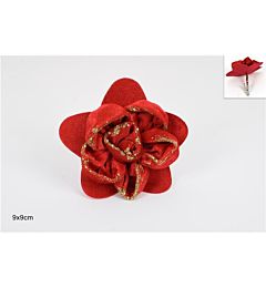 ROSA GLITTER PINZETTA 9CM ROSSA WM18-021-A W.CLIPDue Esse