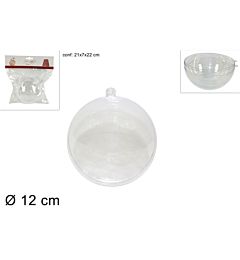 SFERA PLASTICA TRASPARENTE 12CM AXX/12 (1201)Due Esse
