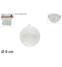 SFERA PLASTICA TRASPARENTE 9CM AXX/09 (0901)Due Esse