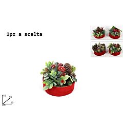 CENTROTAVOLA TONDO PICCOLO 13CM 4ASS. ART.B2M-19A-Due Esse