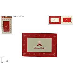 TOVAGLIETTE FELTRO 45X30 BUONE FESTE 2ASS GLD-2075Due Esse