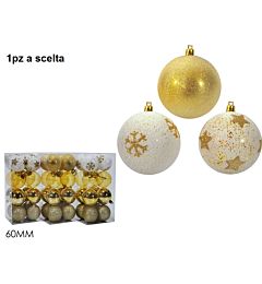 SET 16 PALLE 60MM ORO 3ASS.Happy Casa