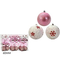 SET 16 PALLE 60MM ROSA 3ASS.Happy Casa