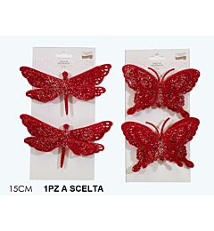 SET 2 FARFALLE ROSSO 2ASS.Happy Casa