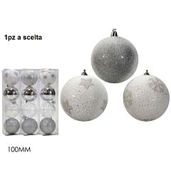 SET 4 PALLE 100MM SILVER 3ASS.Happy Casa