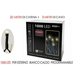 1000 LUCI LED BIANCO CALDO X EST.  PROGRHappy Casa