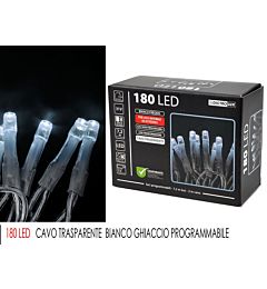 180 LED BIANCO GHIACCIO X EST.CAVO TRASPHappy Casa