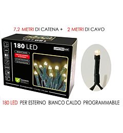 180 LUCI LED BIANCO CALDO X EST. PROHappy Casa