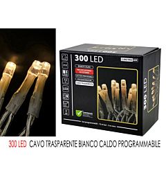 300 LED B.CALDO X EST CAVO TRASP.  PROG.Happy Casa