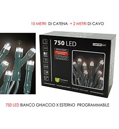 750 LUCI LED BIANCO GHIACCIO X EST. PRHappy Casa