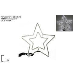 DOPPIA STELLA LED BIANC LAMPEGGYY6857LF WHITEDue Esse