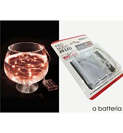 -FILO NUDO 20 MICROLED B/O ROSSOHappy Casa
