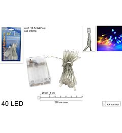 LUCI LED 40 BATTERIA MULTICOLOR ART.YC40LMDue Esse