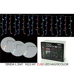 TENDA 2MT C/80 LED MULTICOLOR LX0.5 MT HHappy Casa