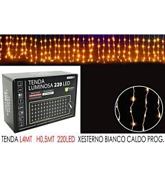 TENDA 4MT C/220LED BIANCO C LX0.5MT H PHappy Casa