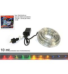 TUBO LED 10MT 3VIE MULTIC 24 LUCI/M JH-LED-CH-MDue Esse
