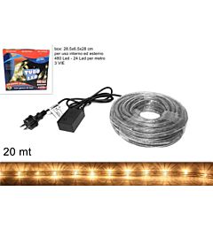 TUBO LED 20MT 3 VIE BIANCO CALDODue Esse
