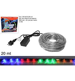 TUBO LED 20MT 3 VIE MULTICOLORJH-3LED-M-20MDue Esse