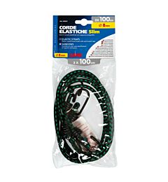 COPPIA CORDE ELASTICHE CM.100 SLIM 8MM