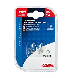 CP.LAMPADE ZOCC.VETRO 5W T10Lampa