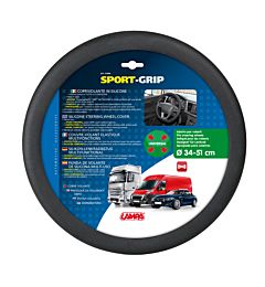 COPRIVOLANTE SILICONE SPORT-GRIP NERO