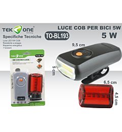 KIT LED COB PER BICI ANTERIORE E POSTERIORETekone