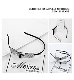 CERCHIETTO CAPELLI  C/FIOCCO 0,5X13CM ASS