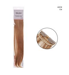 EXTENSION CAPELLI 2CLIP 60CM 25G COL.15 BIONDOMelissa