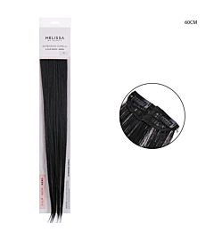 EXTENSION CAPELLI 2CLIP 60CM 25G COL.1B NERO