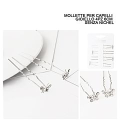 MOLLETTA CAPELLI GIOIELLO 4PZ 6CM