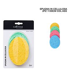 SPUGNA MAKE UP CELLULOSA 11X8CM 2PZ ASS