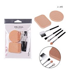 SPUGNA TRUCCO 2PZ+PENNELLI 4PZMelissa