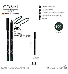 COSMI MATITA GEL OCCHI N.105 VERDECosmi