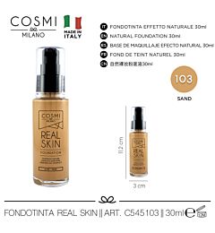 COSMI FONDOTINTA REAL SKIN N.103 SAND 30ML