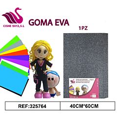 GOMMA CREPLA GLITTER GRIGIO 40*60Party Go