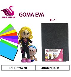 GOMMA CREPLA GLITTER NERO 40*60Party Go