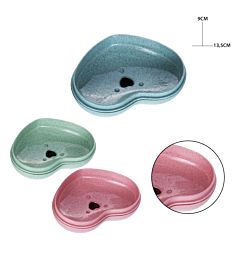 PORTASAPONE PLASTICA F/CUORE 13X9CM ASS.Dc