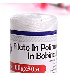 FILATO IN POLIPROPILENE BIANCO IN BOBINA MULTIUSO