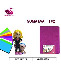 GOMMA CREPLA GLITTER FUCSIA 40*60Party Go