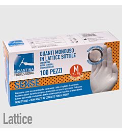 VV GUANTI SENSE LATTICE 100 PZ MEDIA