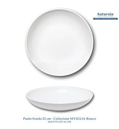 SIVIGLIA FONDO 22 CM. BIANCO