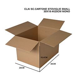 CLAI SC.CARTONE STOVIGLIE SMALL 30X18.4X20CM MONODc